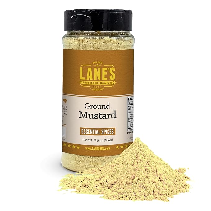 Lane's Ground Mustard Powder, All-Natural Ground Dry Mustard Powder, Perfect for Meats, Fish &