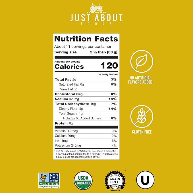 Organic Chickpea Bread Crumbs | Organic & Gluten Free | Breading Substitute | Paleo | 12 Oz (Pack
