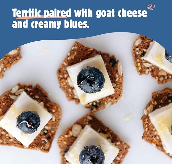 Maine Crisp Wild Blueberry Crisps - Gluten-Free Crackers With Blueberries, California Walnuts &