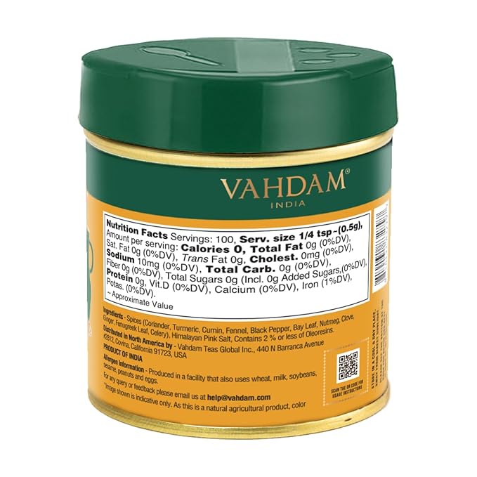 VAHDAM Authentic Indian Curry Powder (50g, 1.76 Oz), Crafted by 8 times Michelin-starred chef Vikas