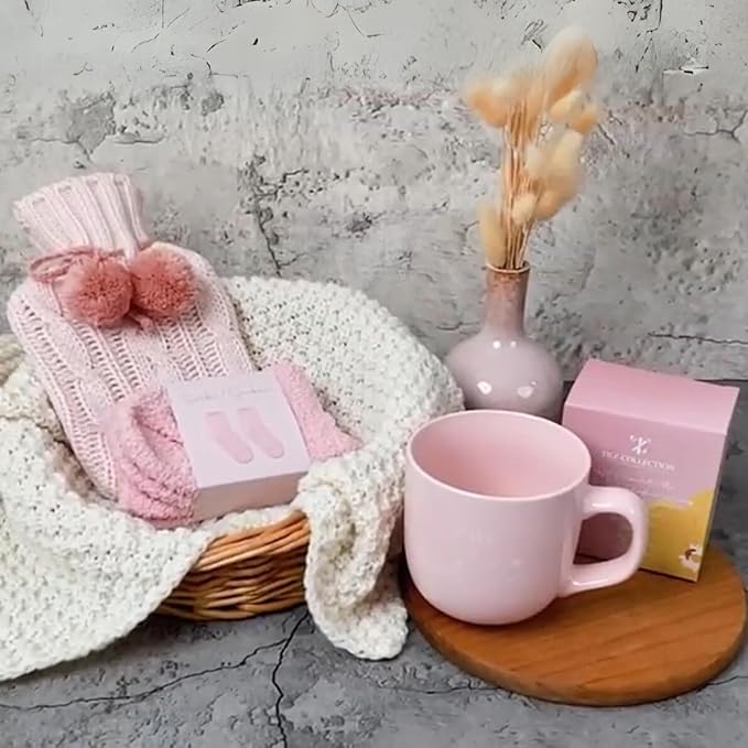 Gifts For Women - Hot Chocolate Gift Sets |Hot Cocoa Gift Sets With Mug, Mini Hot Water Bottle