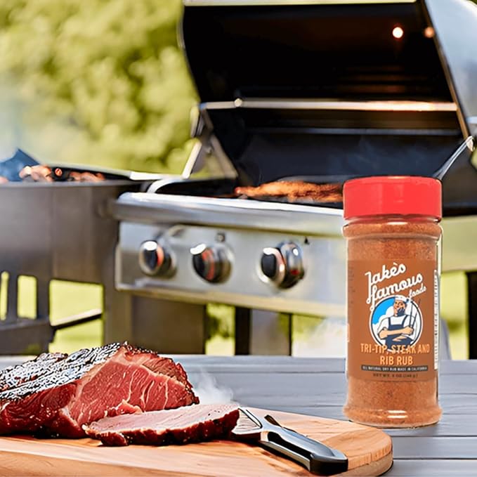 Jake's Righteous Rubs Tri Tip, Steak & Rib Rub Seasoning, 5 Oz, for Chicken, Ribs, Beef, Turkey