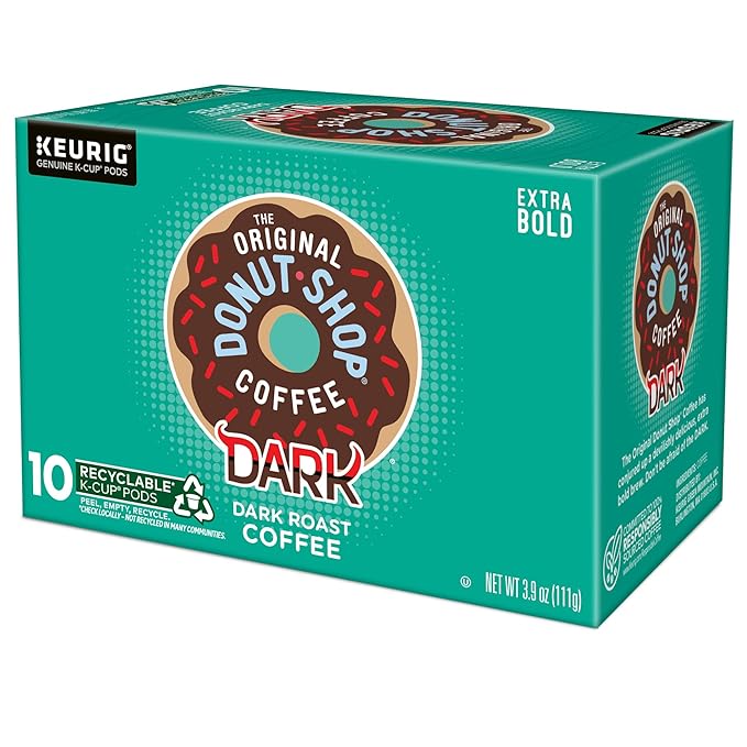 The Original Donut Shop Dark Roast K-Cup Pods – 60 Count