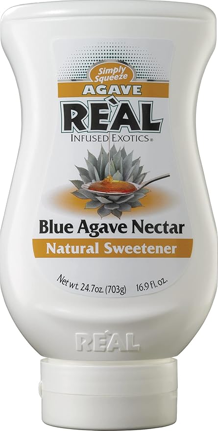 Agave Reàl Infused Exotics, Blue Agave Nectar, 16.9 FL OZ Squeezable Bottle (Pack of 3)