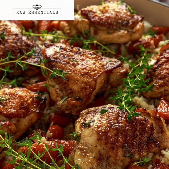 Raw Essentials Honey Aleppo Pepper - Sweet and Spicy - Great on Meats, Veggies, Salads, and Pizza