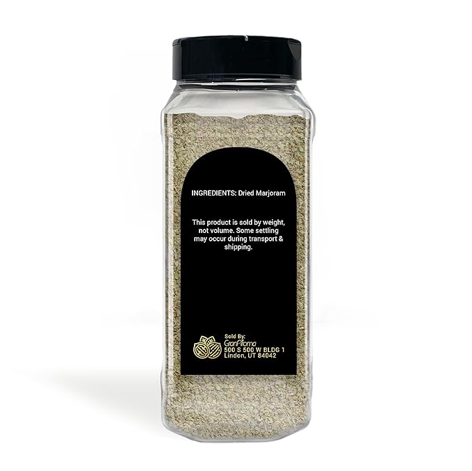 GranAroma Marjoram Cut & Sifted, French & Italian Cuisine, Savory Seasoning (3.52 Ounce)
