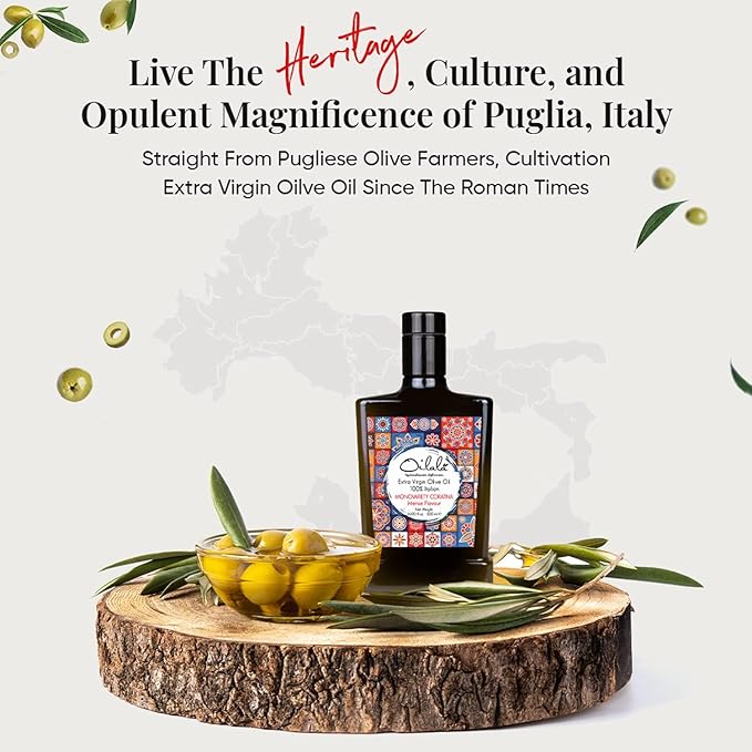 Oilala Extra Virgin Olive Oil, Robust Flavor, High Polyphenols, 707 mg/kg London IOOC Gold Medal!