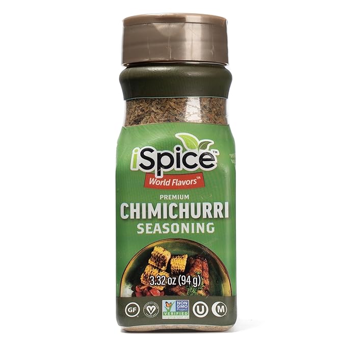 iSpice - Low-Sodium, Sugar-Free 1 Pack CHIMICHURRI SEASONING World Flavor Super Spice Blend | All