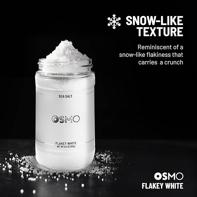 Osmo Seasonings and Sea Salt Bundle, Flakey White Sea Salt, Signature Butcher Rub, Golden Gourmet