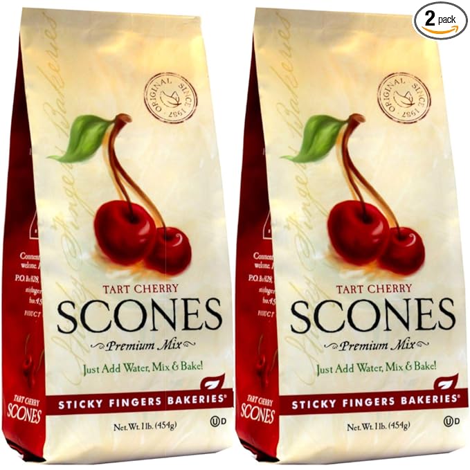 English Scone Mix, Tart Cherries by Sticky Fingers Bakeries ??Easy to Make English Scones Fresh