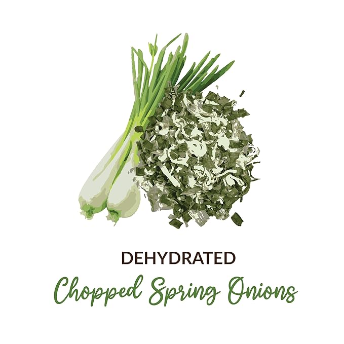 SHROOTS Dehydrated Chopped Spring Onion Flakes Pure Vegetarian No Added Salt Easy Cooking Essential