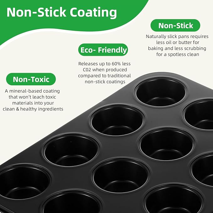 11-Piece Nonstick Baking Pans Set - Professional Grade Carbon Steel Bakeware with Premium Coating