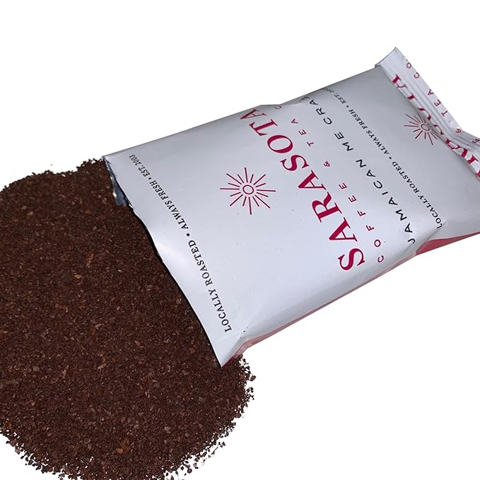 Sarasota Coffee Ground Packets | Gourmet Flavored Medium Roast Bulk Coffee Packs | Jamaican Me