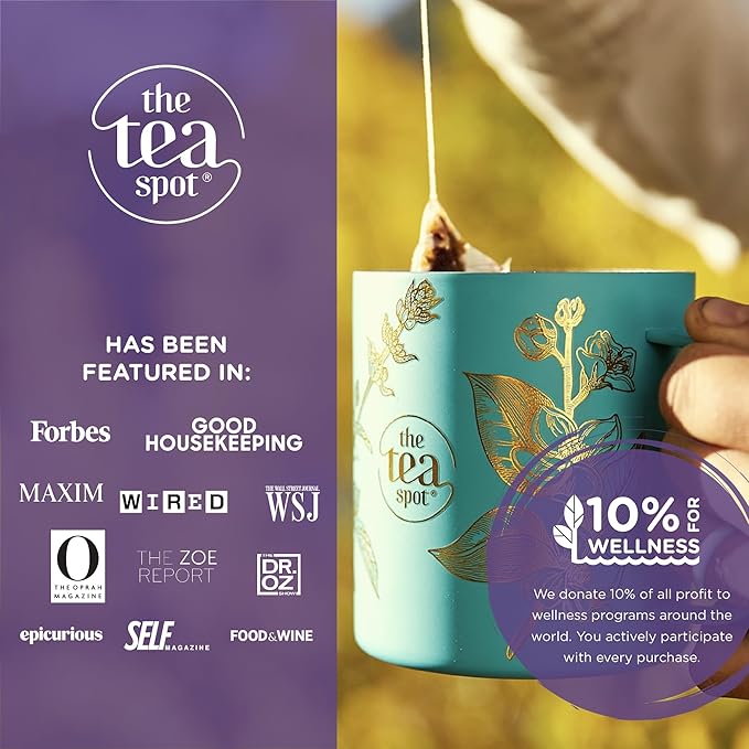 The Tea Spot Bolder Breakfast Tea with Dark Chocolate Flavoring | Blend of Black Tea, Pu?™erh Tea