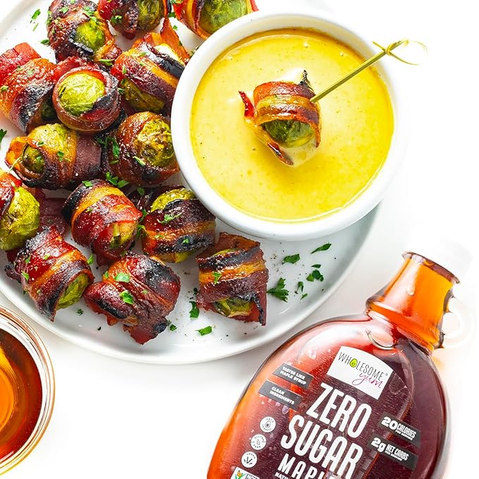 Wholesome Yum Zero Sugar Maple Syrup (Keto Maple Syrup) With Monk Fruit & Allulose - Natural Sugar