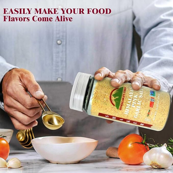 Himalayan Chef Garlic Salt, Plastic Shaker-12.35 Oz