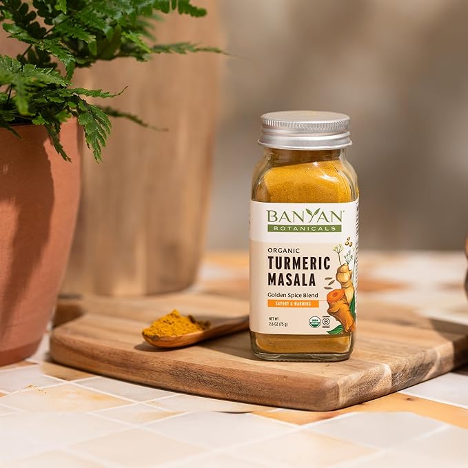 Banyan Botanicals Turmeric Masala Spice Mix – Organic Ayurvedic Spice Blend – Warming & Savory