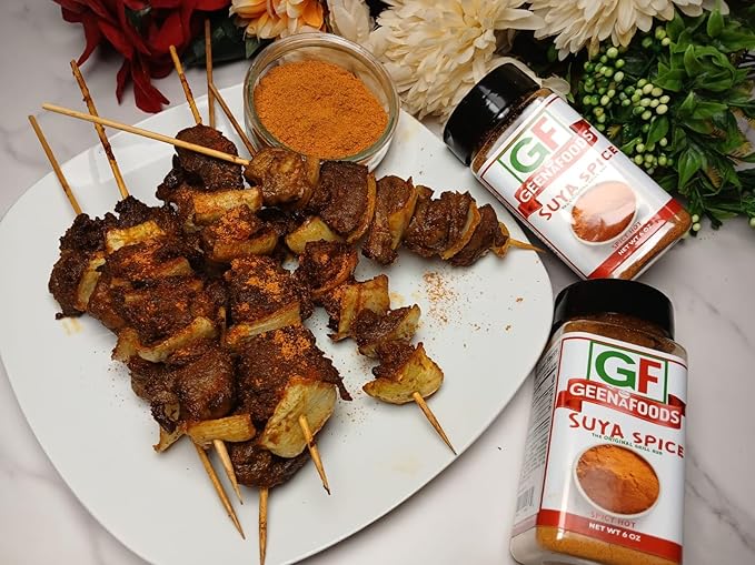 Geenafoods Suya pepper, African( Nigerian & Ghanaian)-Inspired Seasoning pepper Blend for Beef and