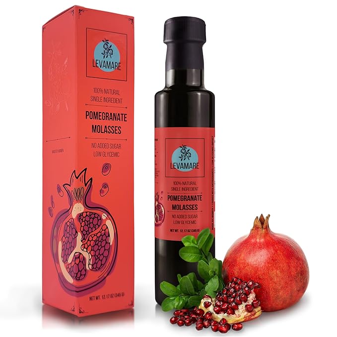 Levamare Pomegranate Molasses, 12 oz (Pack of 1) | No Added Sugar, No Additives | 100% Natural