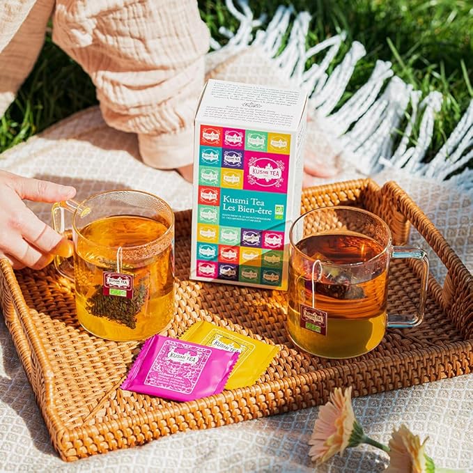 Kusmi Tea - Organic Tea Gift Set - Sampler Assortment Variety Box - Gift Idea for Men and Women