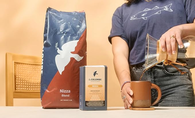 La Colombe Nizza Medium Roast Whole Bean Coffee - Notes of Milk Chocolate, Nuts & Brownie with