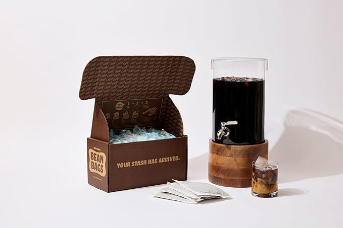 GRADY’S COLD BREW, French Vanilla, 100% Arabica Ground Coffee & Chicory Pouches | SIX Bundles of 4