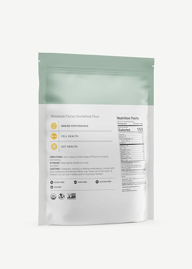 Big Bold Health Himalayan Tartary Buckwheat (HTB) Super Nutrition, Gluten-Free Flour Alternative