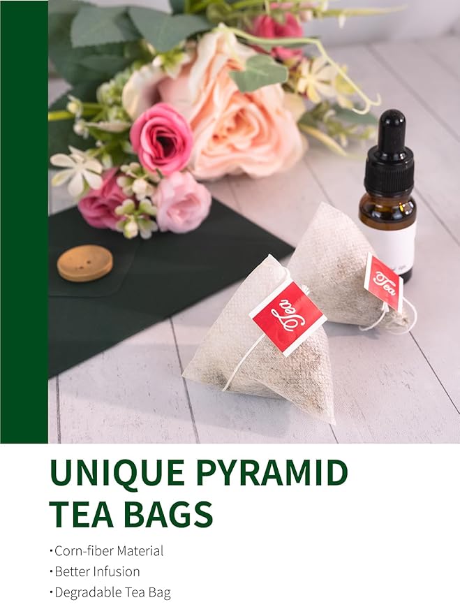 TeeLux Yerba Mate Tea Bags, 3g/bag, Unsmoked Yerba Mate Tea, Rich in Antioxidant, Hot & Iced Tea