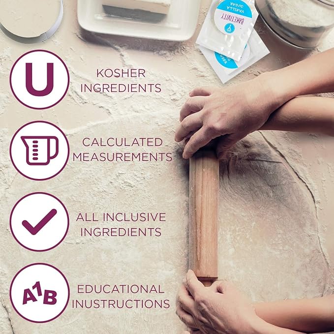 BAKETIVITY Kids Baking DIY Activity Kit - Bake Delicious Cinnamon Buns with Pre-Measured