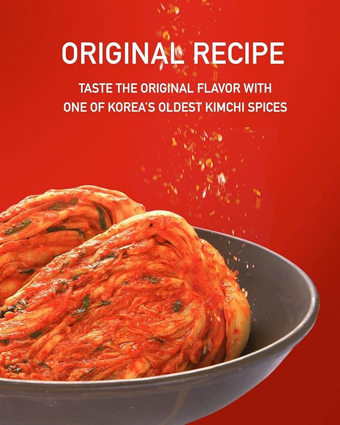 Taekyung Chili Powder For Kimchi (Flake, 7oz) - Korean Gochugaru. Red Pepper Spice Seasoning for
