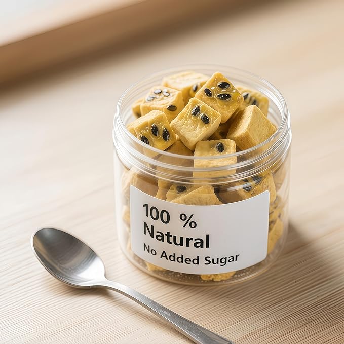Premium Freeze-Dried Passion Fruit 7oz (199g) - 100%, No Sugar Added | for Tea, Smoothies, Baking &