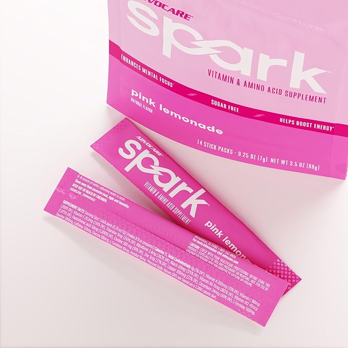 AdvoCare Spark Vitamin & Amino Acid Supplement - Focus & Energy Drink Powder Mix with Vitamin A