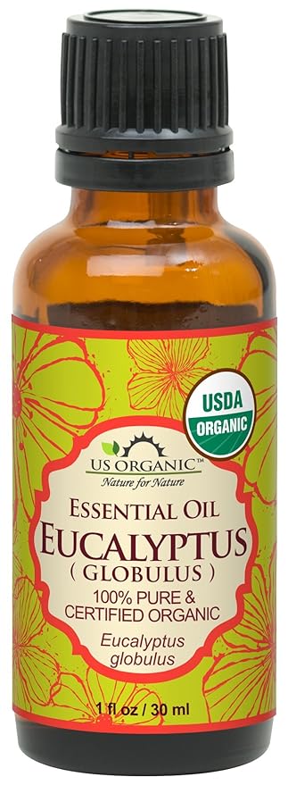 US Organic 100% Pure Eucalyptus Essential Oil (Globulus) - USDA Certified Organic, Steam Distilled