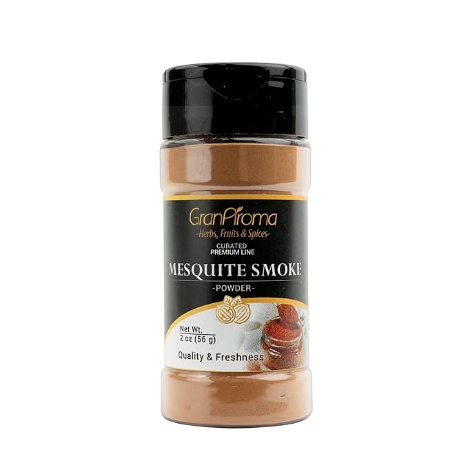 GranAroma Mesquite Smoke Powder, Bold Seasoning for BBQ, Meats, and Grilling (2 Ounce)
