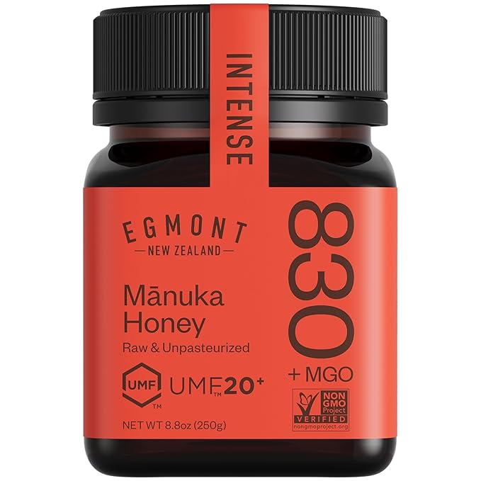 Egmont Honey Manuka Honey UMF 20+ MGO 830+ | 8.8 oz (250 g) | 100% Pure Authentic New Zealand