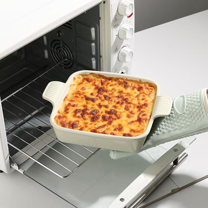 Sweejar Ceramic Baking Dish, 8 x 8 Cake Baking Pan for Brownie, Porcelain Square Bakeware with
