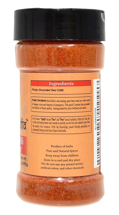 Shudh India | Traditional Indian Spicy Red Chili Powder | Chilli Powder Indian Spice | All Natural