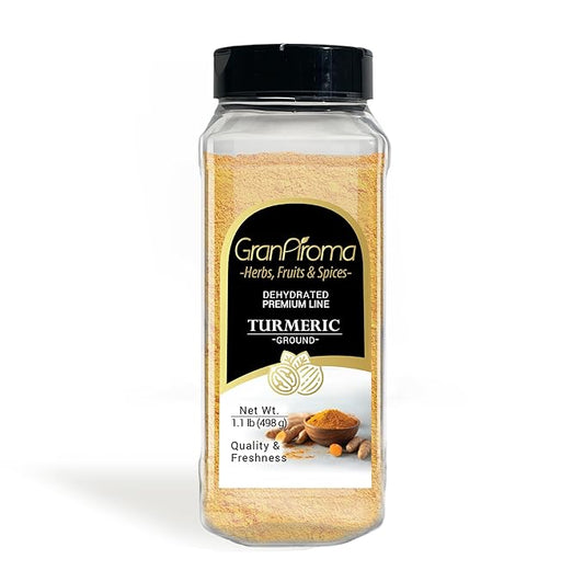 GranAroma Turmeric Powder, 1.1 lb, Earthy Flavor, Versatile Spice, Curries & Soups