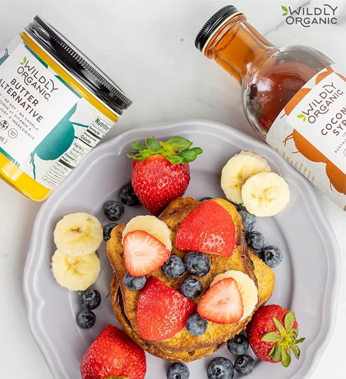 Wildly Organic Coconut Syrup 17.5 Oz - Organic Sweetener, Non-GMO, Kosher, Vegan, Buttery Caramel