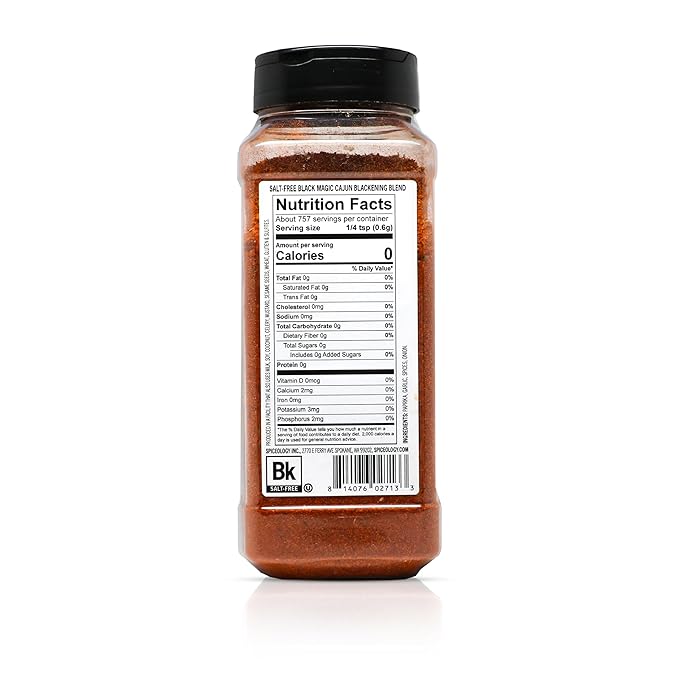 Spiceology – Black Magic Salt-Free Cajun Blackening Seasoning – Bold & Savory Blackened Seasoning