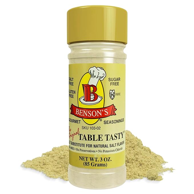 Benson’s - Table Tasty Salt Substitute, Salt-Free Gourmet Popcorn Seasoning, No Sodium, No