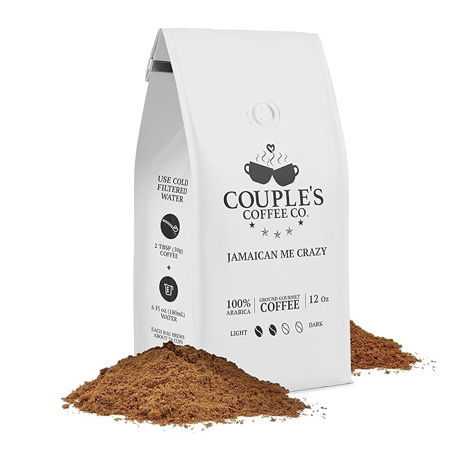 Couple?™s Coffee Ground Coffee | Gives Back to Military Families | Jamaican Me Crazy | Vanilla