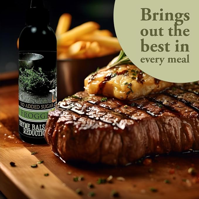 Castillo de Pinar (No Sugar Added) Thyme Balsamic Vinegar Reduction 150ml by Froggit Non GMO