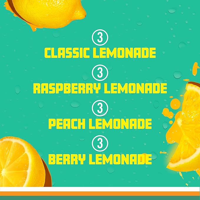 Sparkling Ice® Lemonade Variety Pack (Pack of 12)