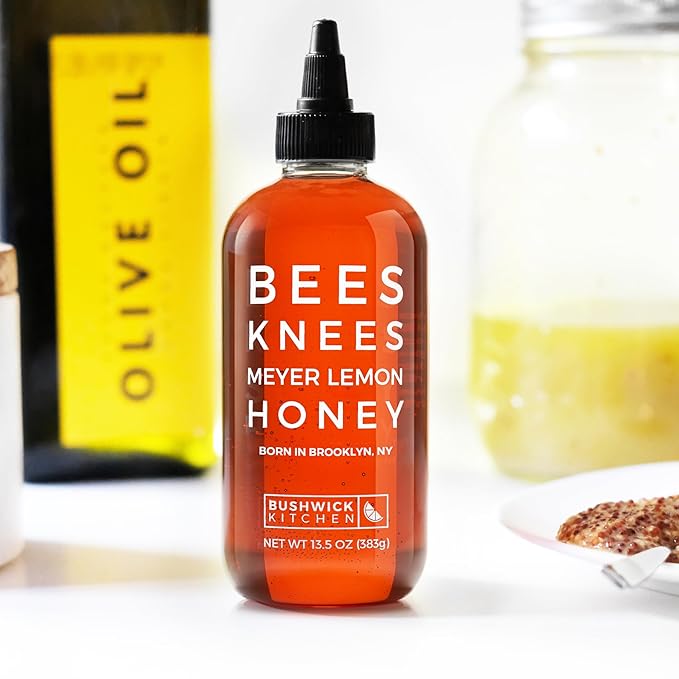 Bushwick Kitchen Bees Knees Honey Sampler Gift Box, Set Includes Spicy Honey, Meyer Lemon Honey
