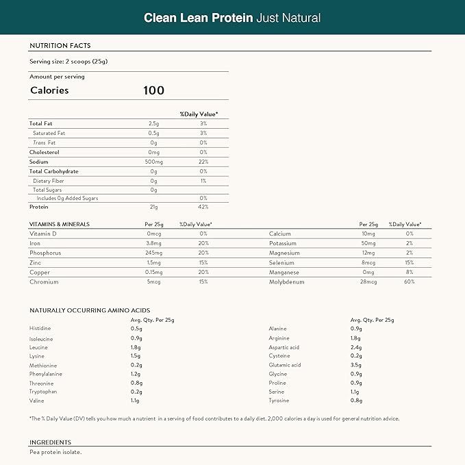 Nuzest - Pea Protein Powder - Clean Lean Protein, Premium Vegan Plant Based Protein Powder, Dairy