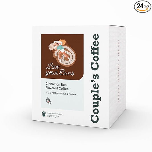 Couple's Coffee K-Cups | Cinnabon Flavored Coffee | Gives Back to Military Families | Love your