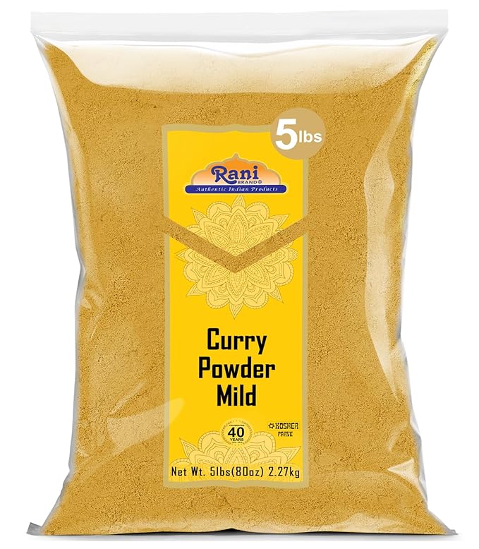 Rani Curry Powder Mild (10-Spice Authentic Indian Blend) 80oz (5lbs) 2.27kg Bulk ~ All Natural |