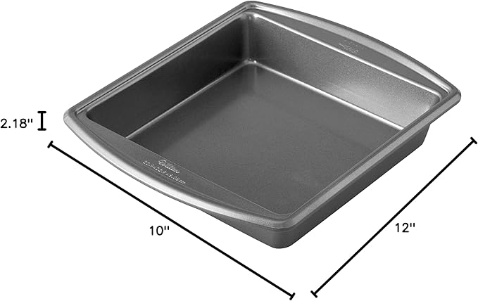 Wilton Platinum Premium Non-Stick Anti-Warp Bakeware, Made without PFAs, Square Pan, 9 x 9 x 2 in