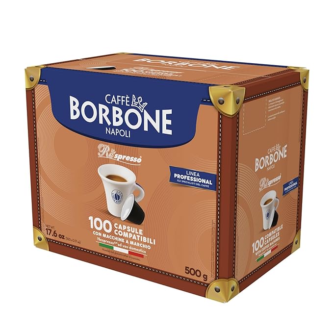 Caffè Borbone Nespresso Compatible Espresso Pods, Medium Roast Arabica and Robusta Blend, Intense